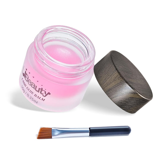 Libeauty Salon Choice lash lift glue balm jar close-up highlights premium packaging and strong adhesion