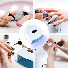 Liddy Art 60W nail lamp portable handle for on-the-go manicures.