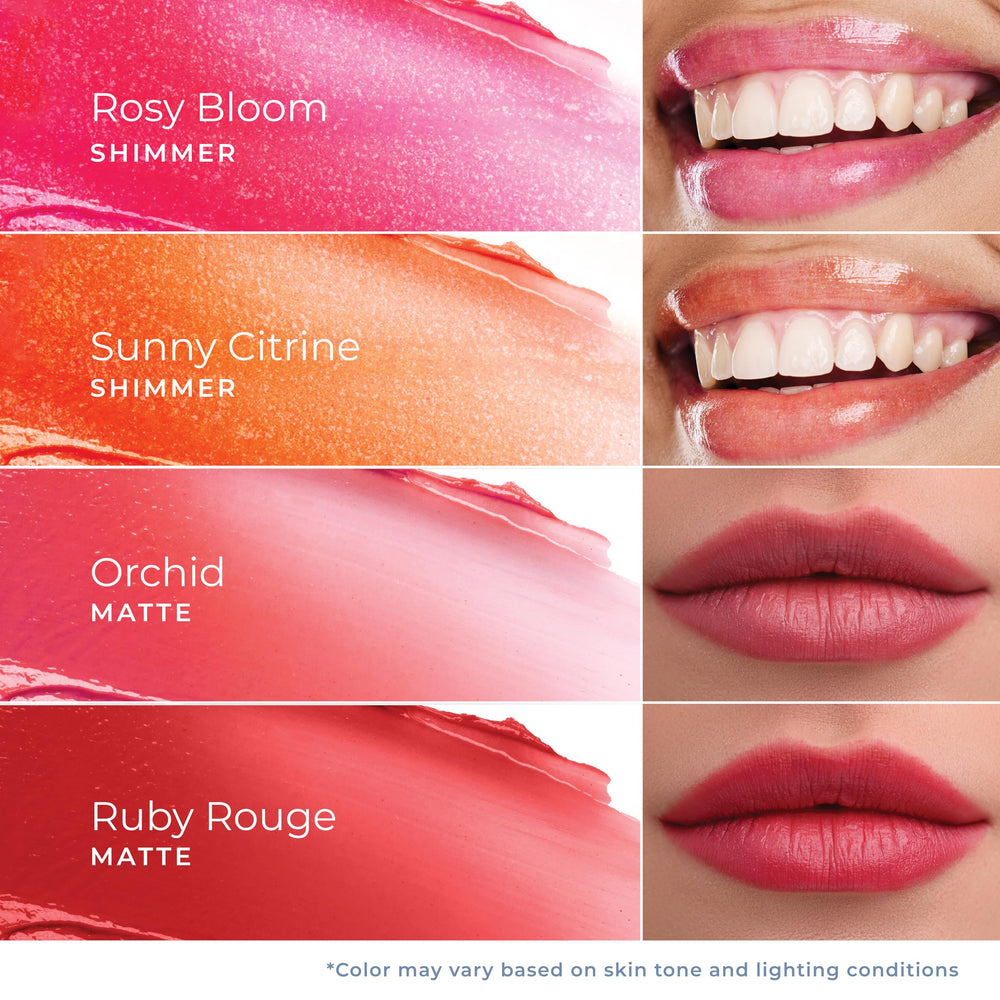 Lido Lips orchid shade for on-the-go beauty and subtle color.