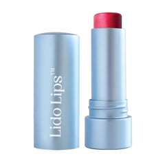 Lido Lips Orchid tinted lip balm adds natural color with hydration.
