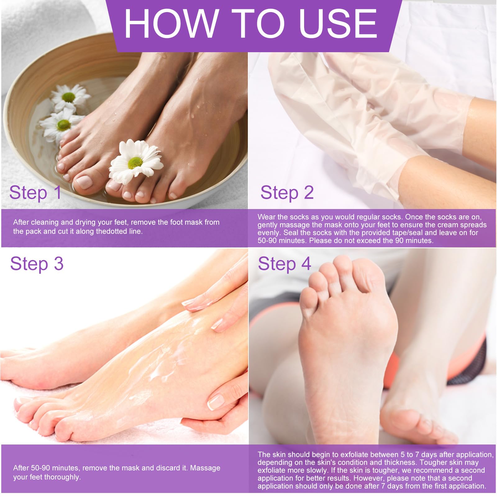 Foot after treatment with Liefiet Lavender mask for soft feet