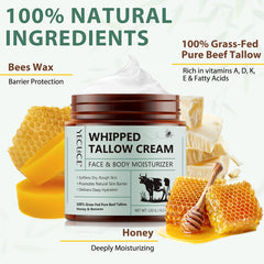 Liefiet Grass-fed Tallow Ingredient Closeup highlights nutrient-rich formula.