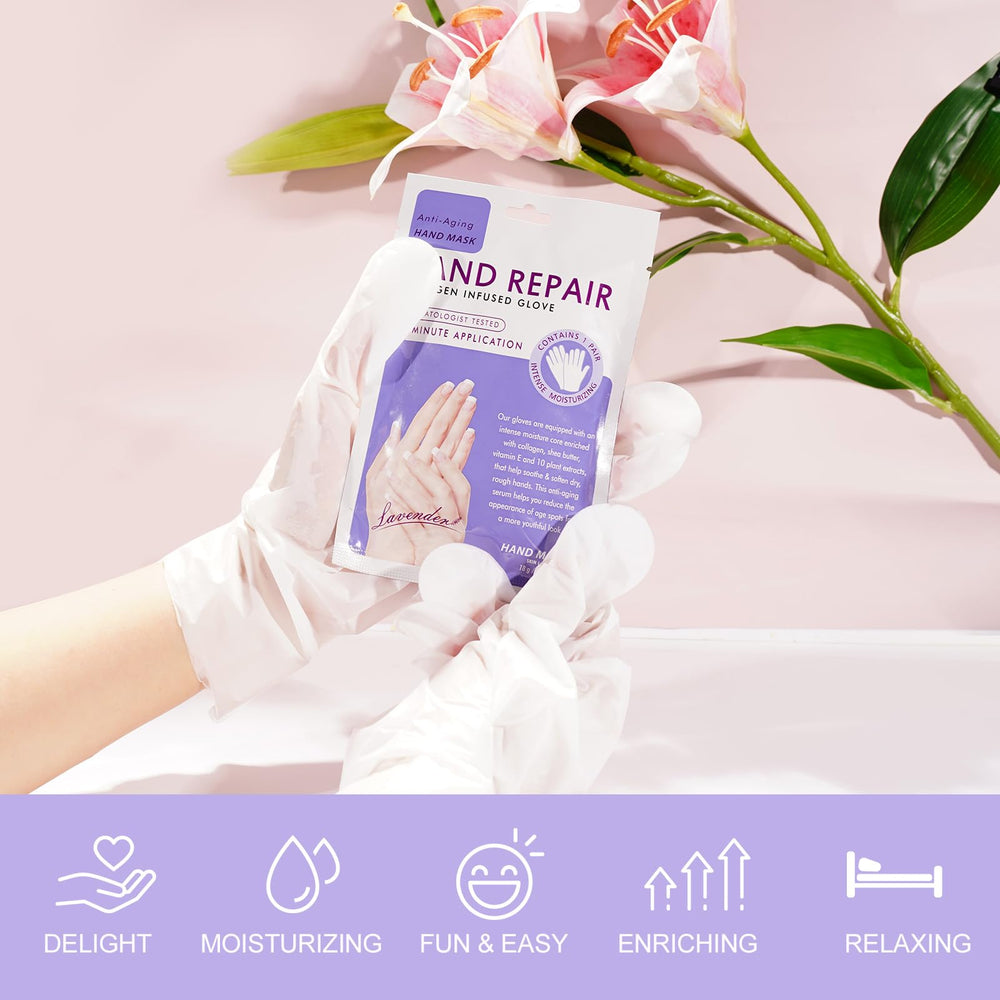 Liefiet moisturizing gloves closeup showing hydration potential