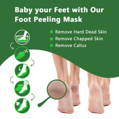 Natural ingredients in Liefiet mask exfoliate dead skin and soothe cracked heels.