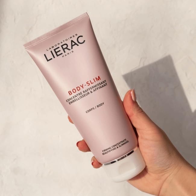 Lierac Body-Slim application scene shows fast absorption and light feel.