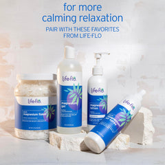 LIFE-FLO Packaging shows two bottles for home or travel