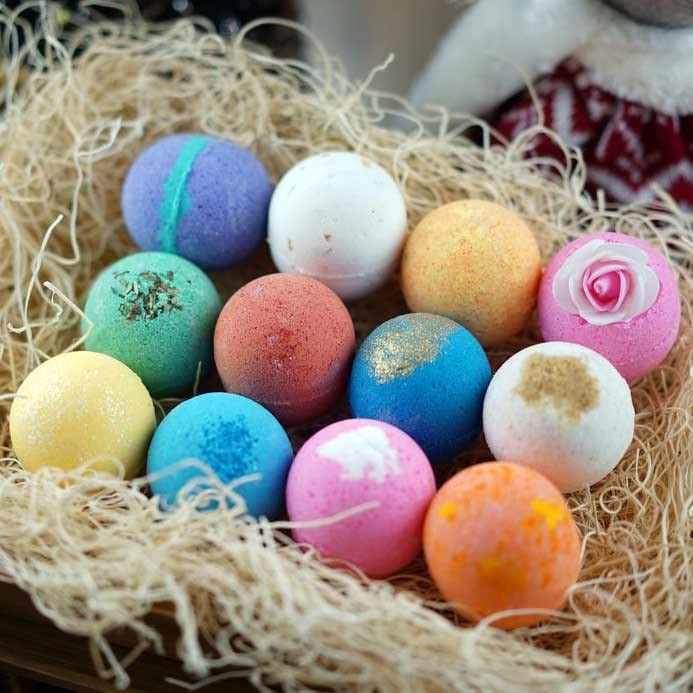 Lifearound2Angels Fun and Sweet bath bombs gift set with colorful fizz for a relaxing soak