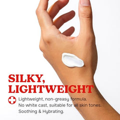 LIFEGUARD SPF 50 lotion spread smoothly on skin with no white cast