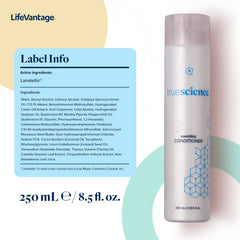 LifeVantage TrueScience conditioner application demonstrates easy daily use for smoother hair.
