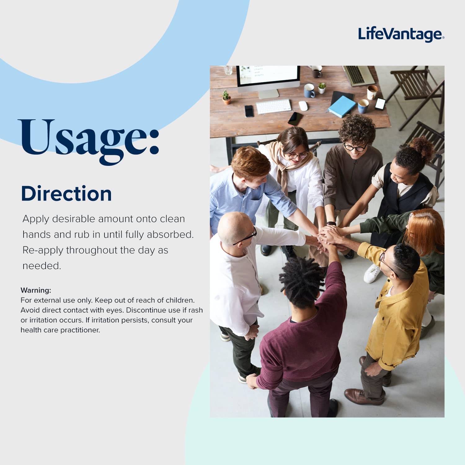 LifeVantage TrueScience Hand Cream featuring Nrf2 actives supports a healthier-looking hand complexion.