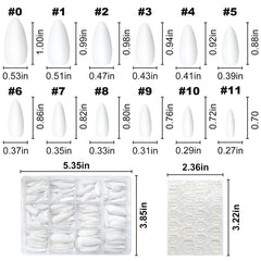 Lifextol glue tabs included for easy, reusable nail application