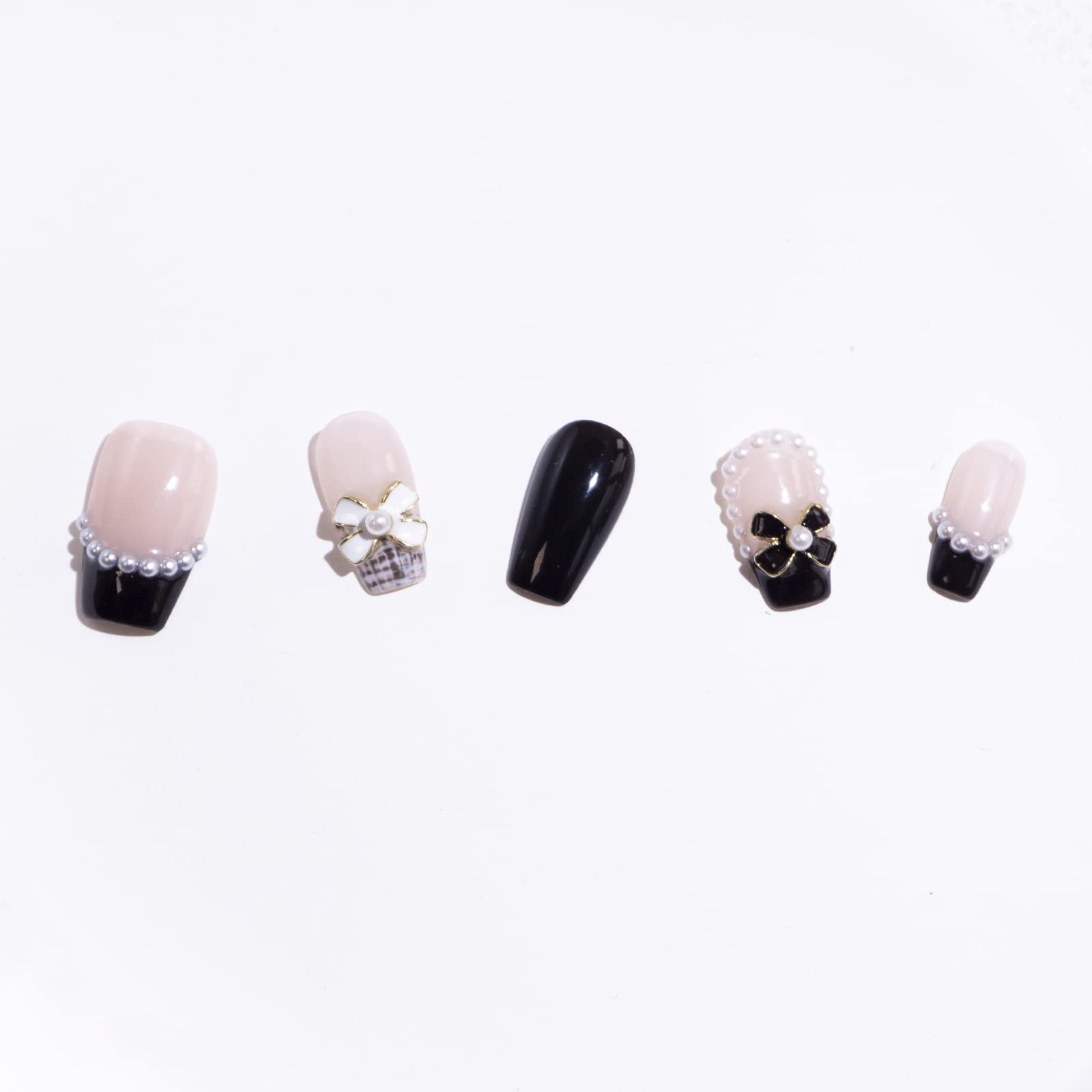 Light Rain small-size nails showcase precise art for at-home manicure.