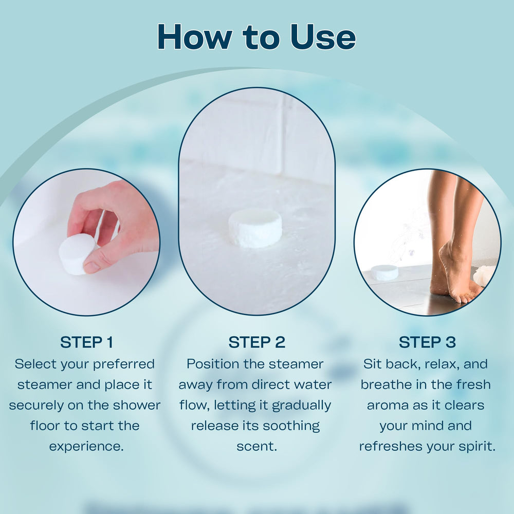 LIKEVOW shower steamer ingredients highlight an organic plant-based formula.
