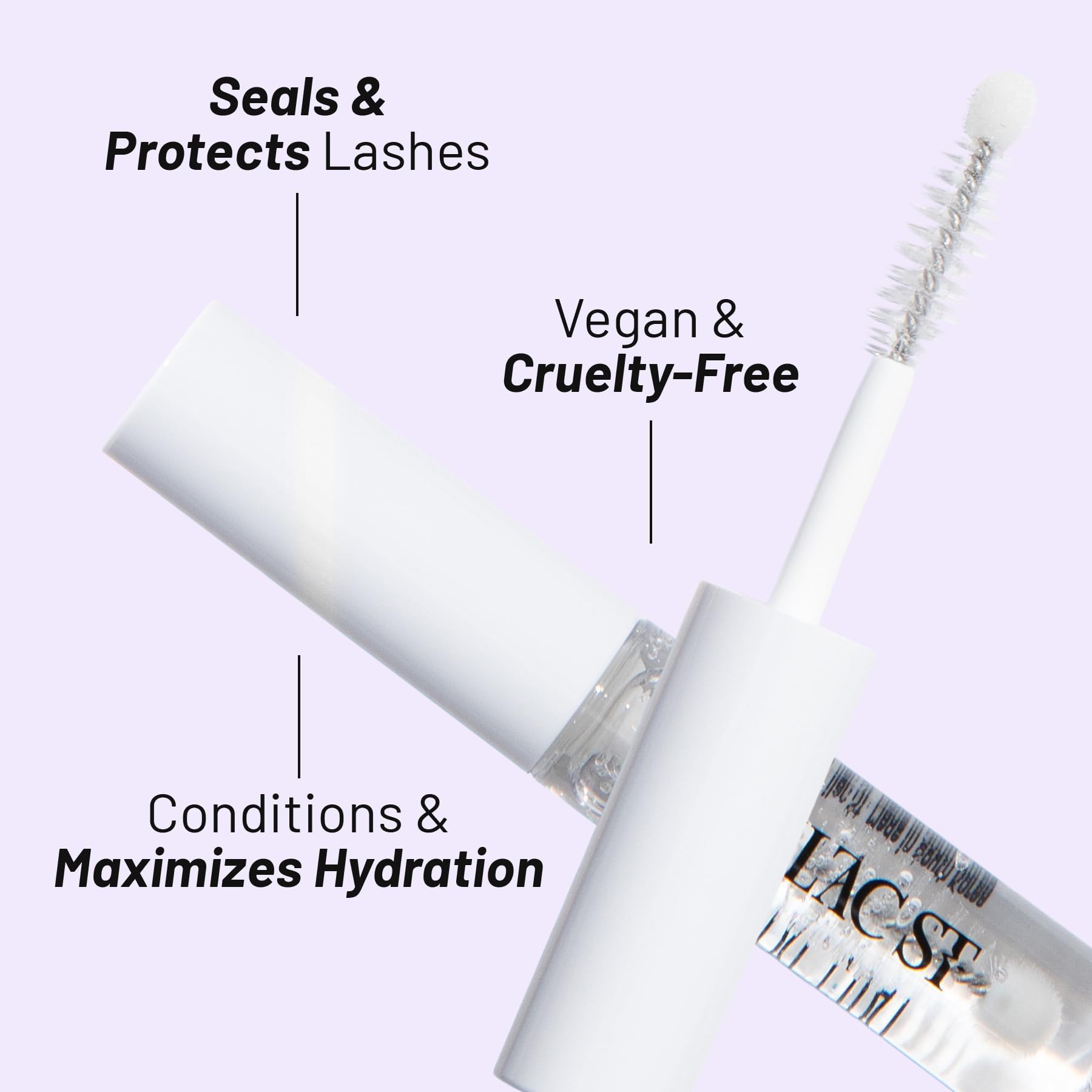 Lilac St Waterproof vegan lash glue stays secure in any weather.