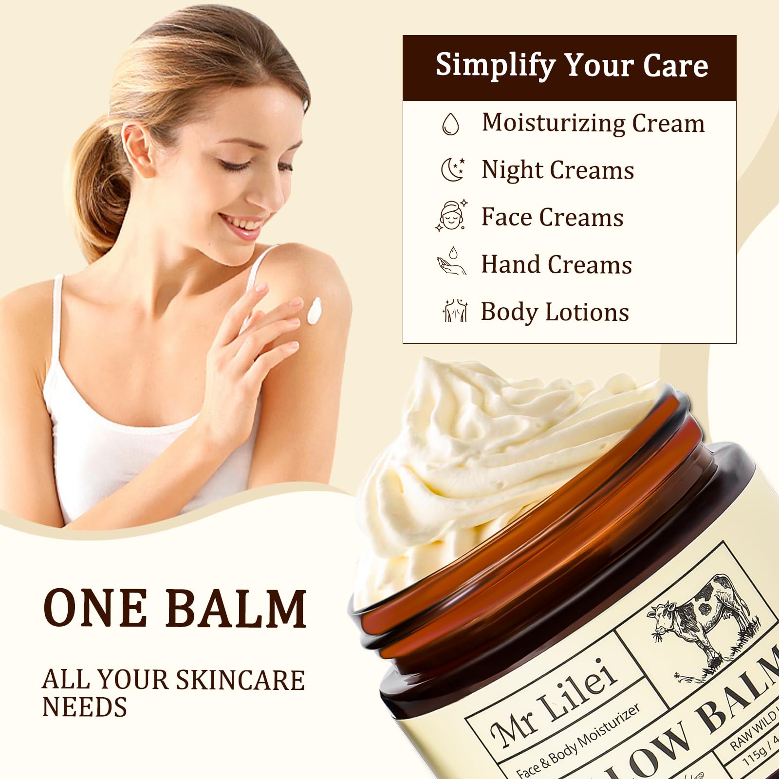 Lilei Beauty balm doubles as lip care for chapped lips.