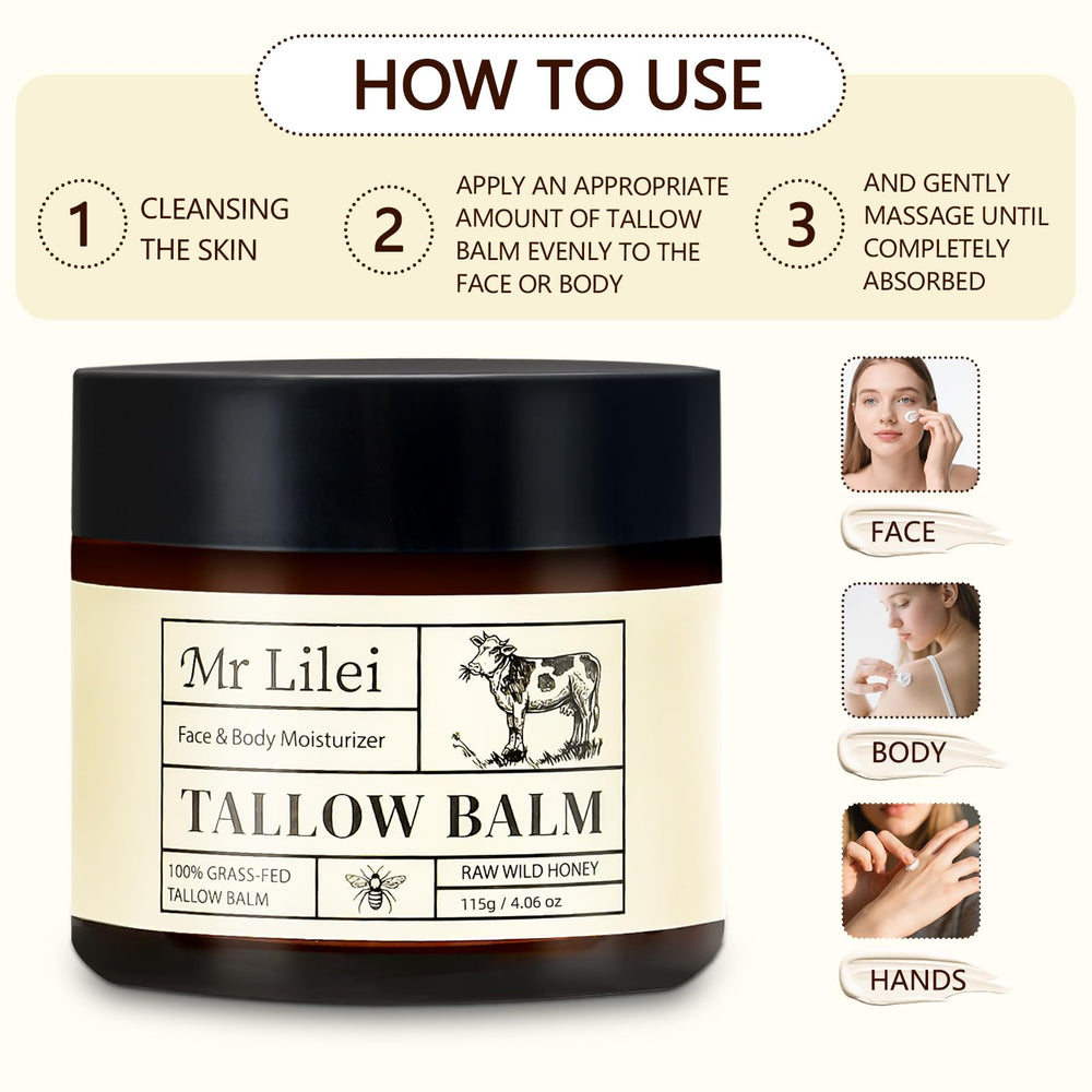 Lilei Beauty balm packaging shows 115 g jar, travel-friendly option.