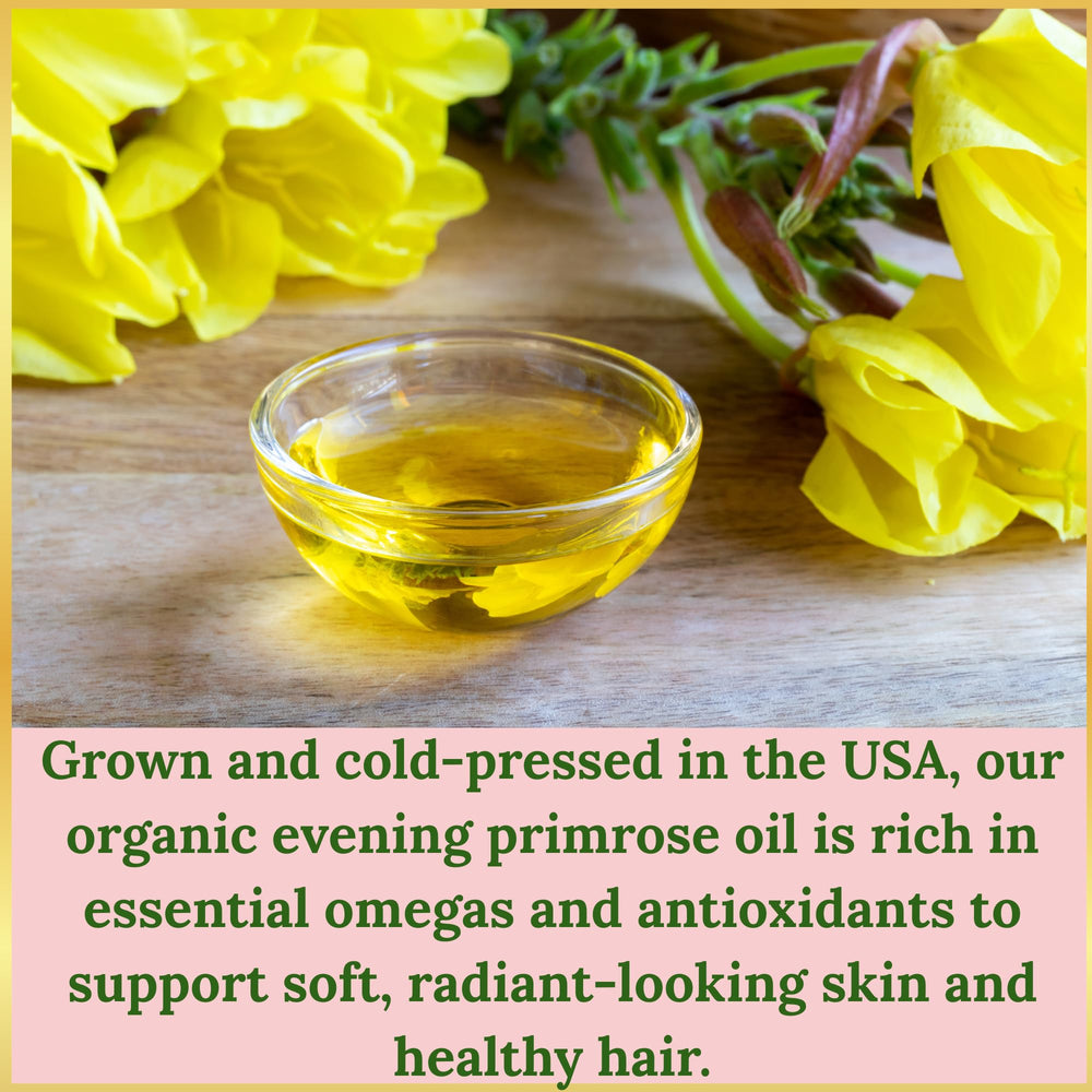 LILIVITE ORGANICS Evening Primrose Oil amber glass showcases premium purity for hair and skin.