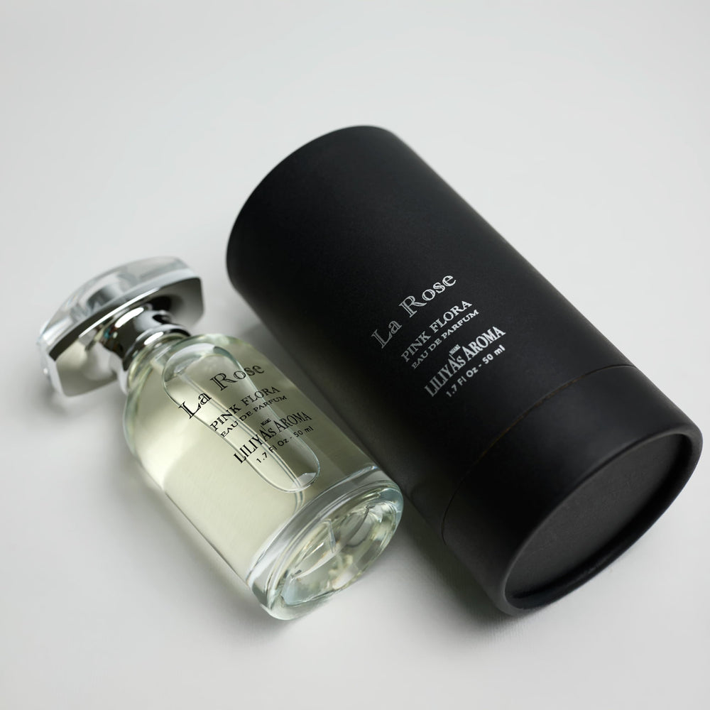 Liliya's Aroma La Rose lifestyle shot highlights day-to-night versatility