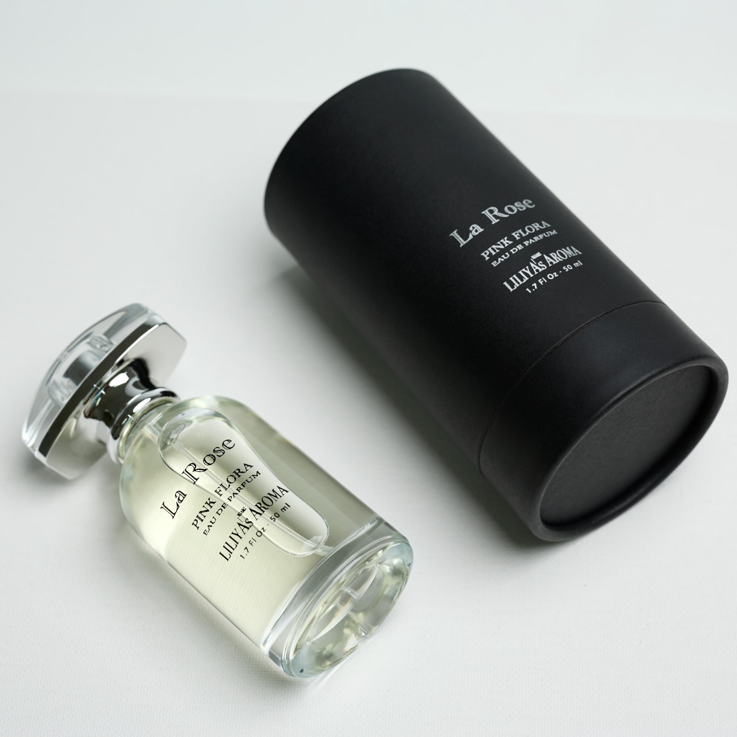 Liliya's Aroma La Rose spray action reveals a delicate scent burst for moments of transition