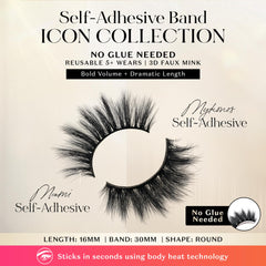 Lilly Lashes 3D Faux Mink Mykonos look blends naturally with your lashes