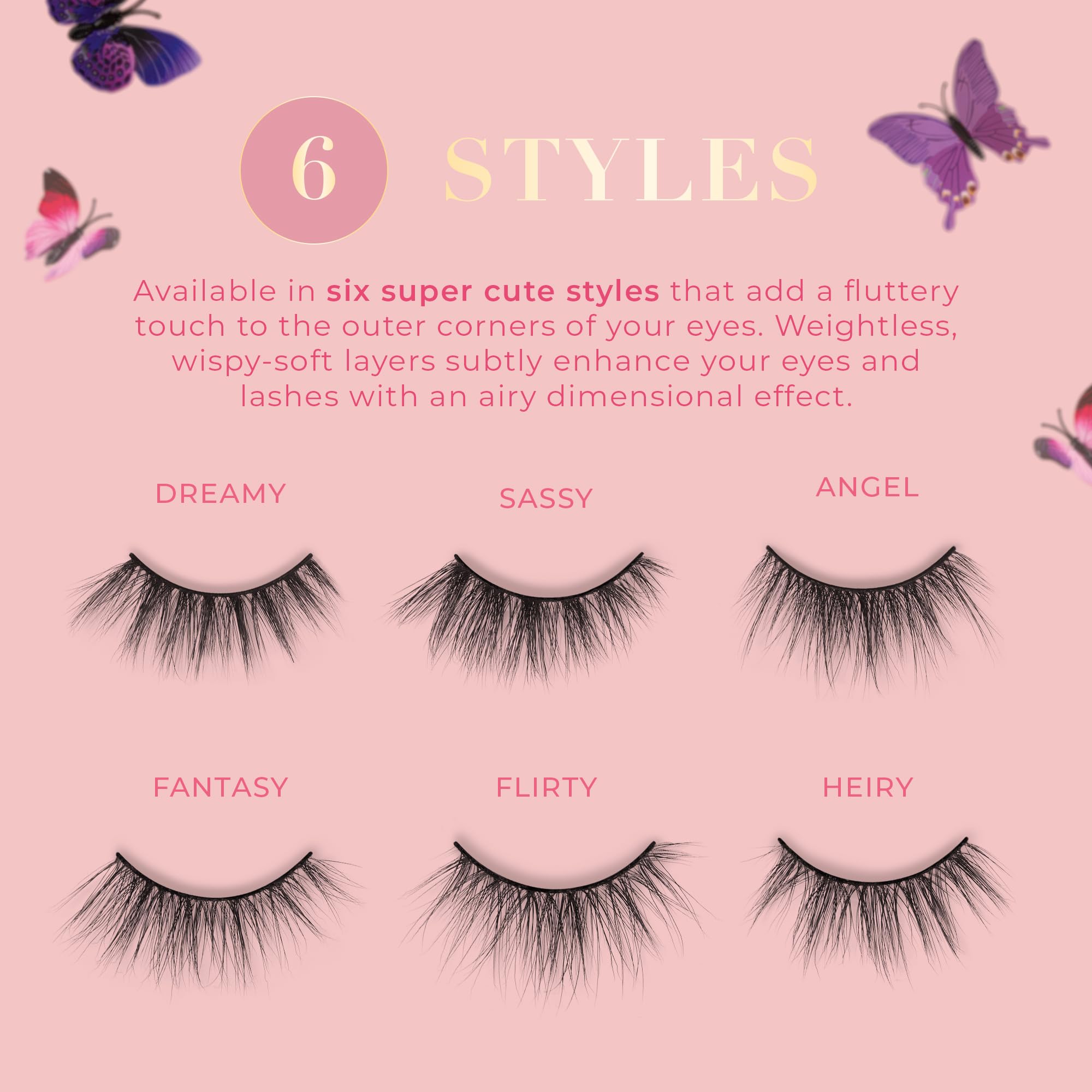 Lilly Lashes Butterfl-eyes reusable up to 20x with care.