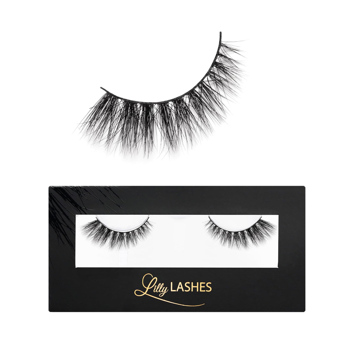 Lilly Lashes Doha 3D Mink Lashes showcase the iconic original design for timeless glamour.