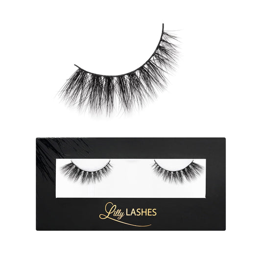 Lilly Lashes Doha 3D Mink Lashes showcase the iconic original design for timeless glamour.