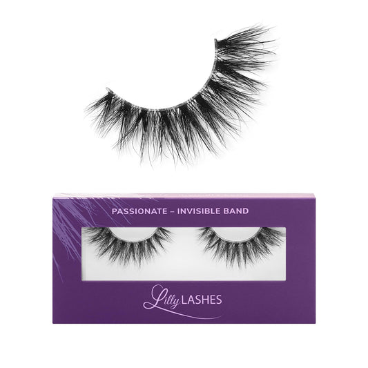 Lilly Lashes Sheer Band clear band lashes for seamless, natural look