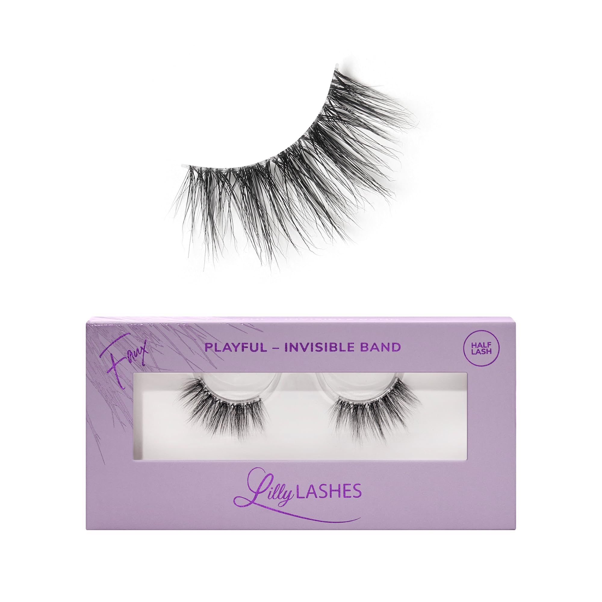 Lilly Lashes Sheer Band Playful 13mm — invisible band for seamless natural look.