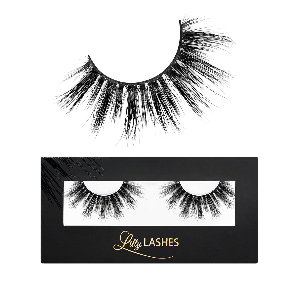 Lilly Lashes So Extra Miami 3D Mink Lashes show iconic volume for a timeless glam.