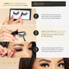 Lilly Lashes So Extra Miami easy-apply look with handmade mink fibers.