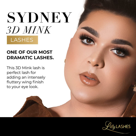 Lilly Lashes Sydney fluffy cat-eye lashes for lifted outer corners