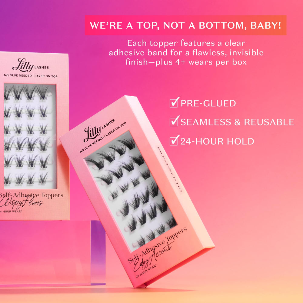 Lilly Lashes wispy flares with three lengths for customizable volume and look