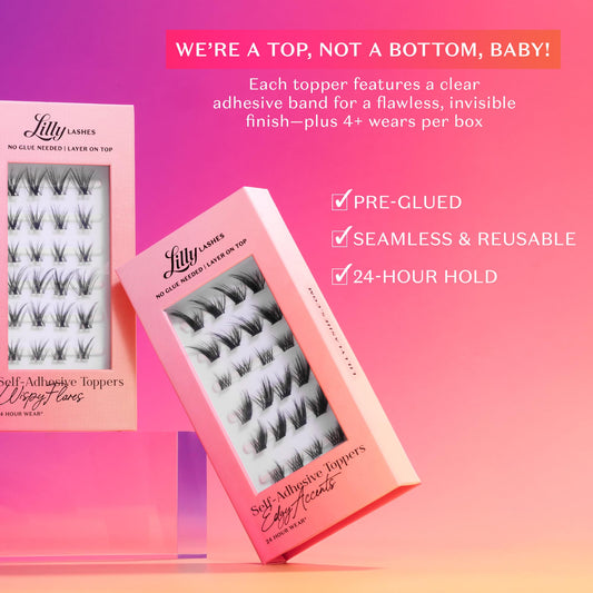 Lilly Lashes wispy flares with three lengths for customizable volume and look