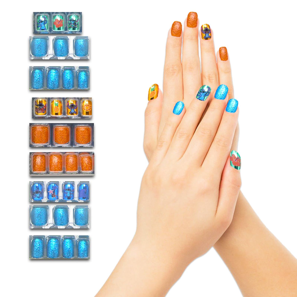 Lilo and Stitch nail-art sticker sheets for mix-and-match creativity.