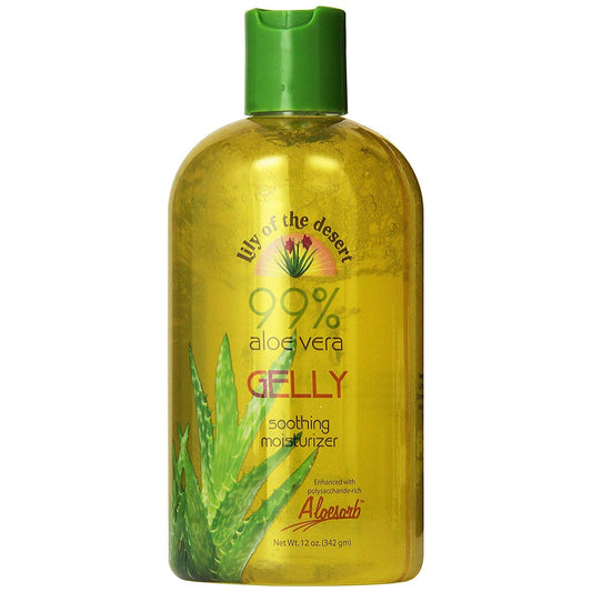 Lily Of The Desert Aloe Vera Gelly 12-ounce bottle provides soothing skin hydration.