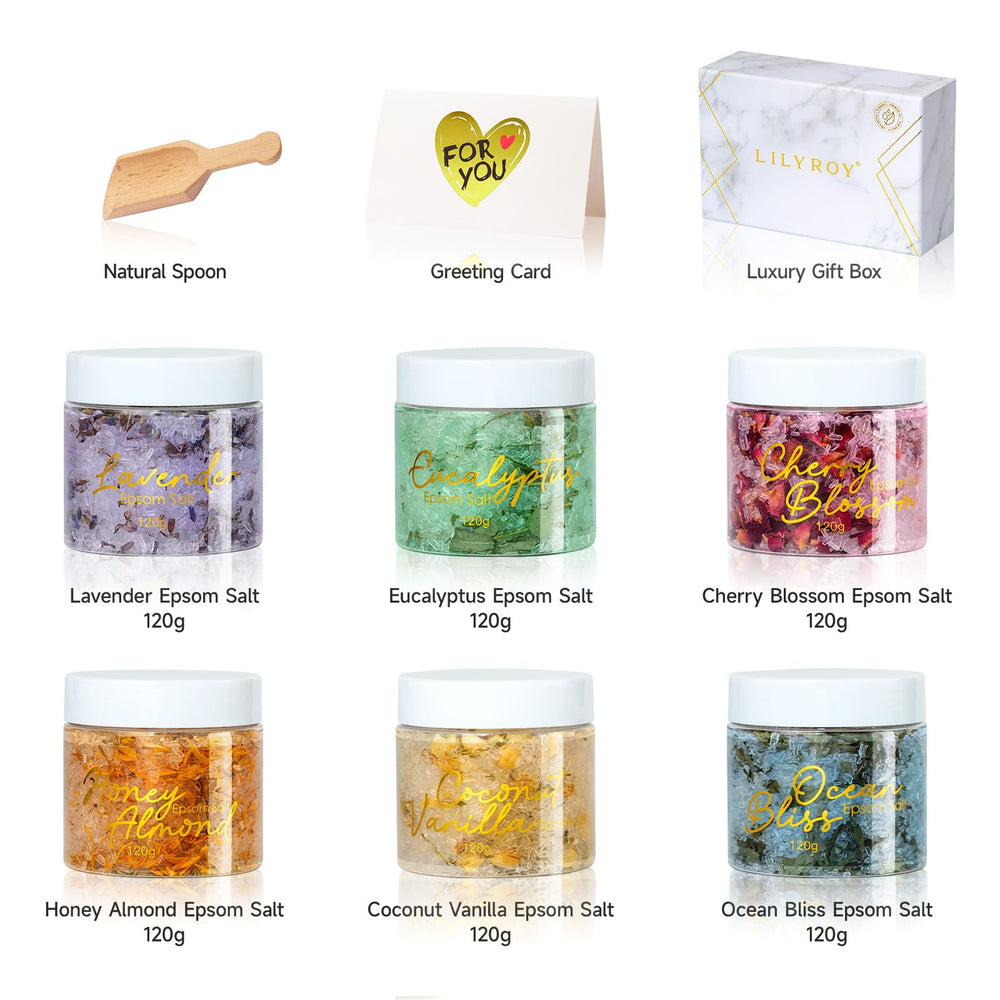 LILY ROY epsom salts with shea butter and essential oils for softer skin
