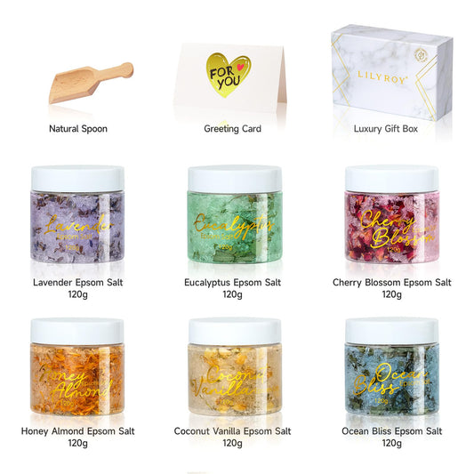 LILY ROY epsom salts with shea butter and essential oils for softer skin