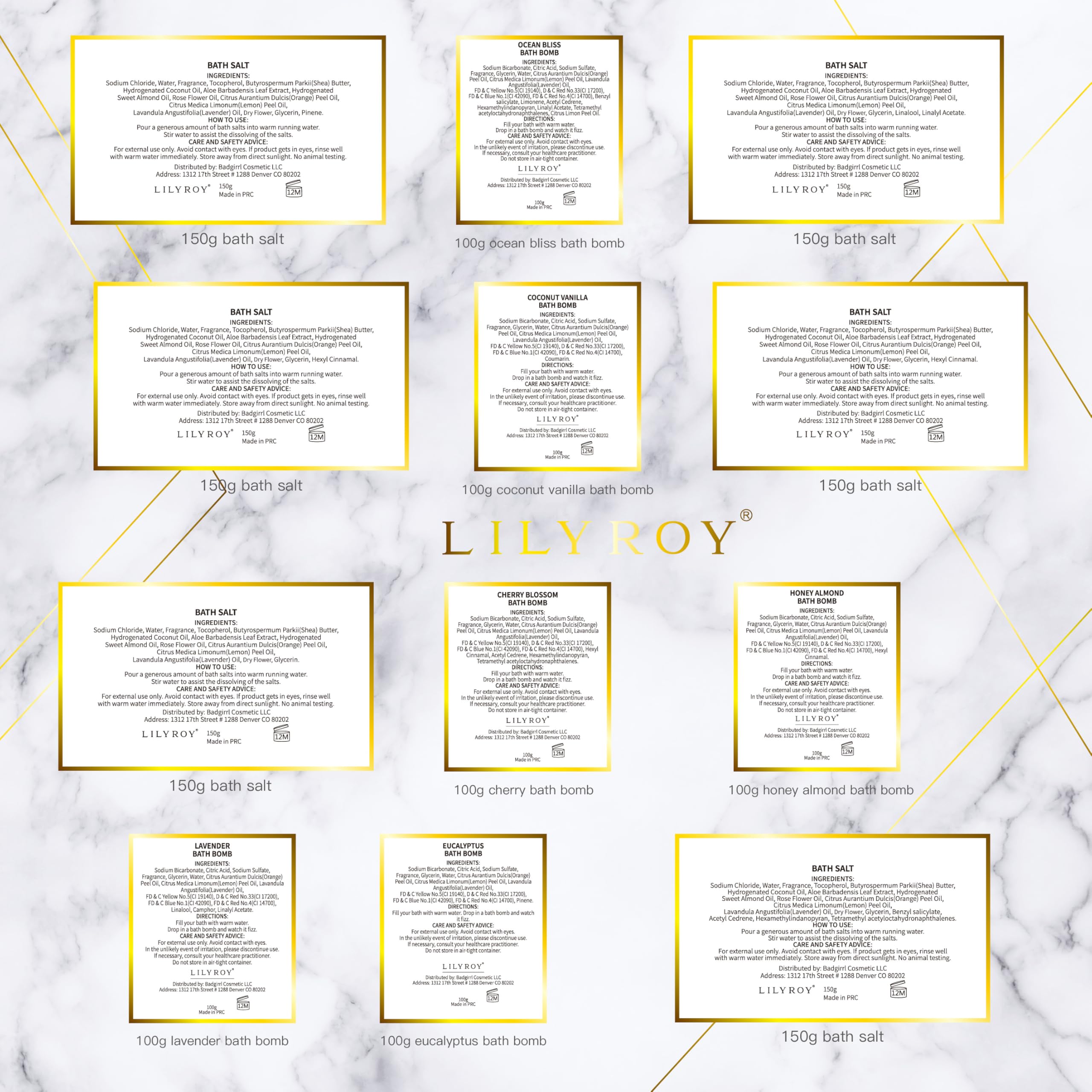 LILY ROY gift card option for personalized messages