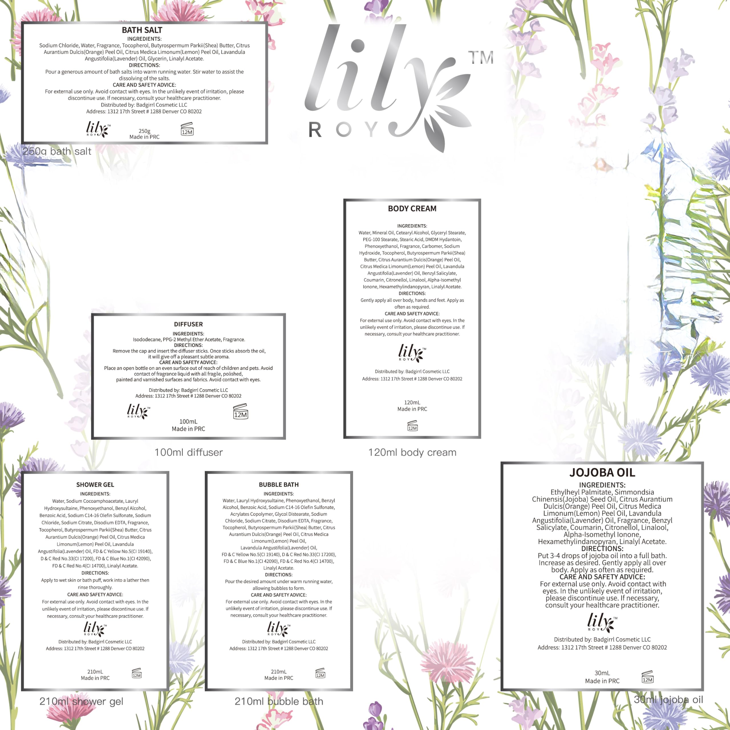 LILY ROY gift note card for personalized touch