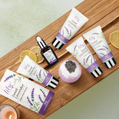 LILY ROY himalayan-rocks and jojoba-oil image showing exfoliation and moisture