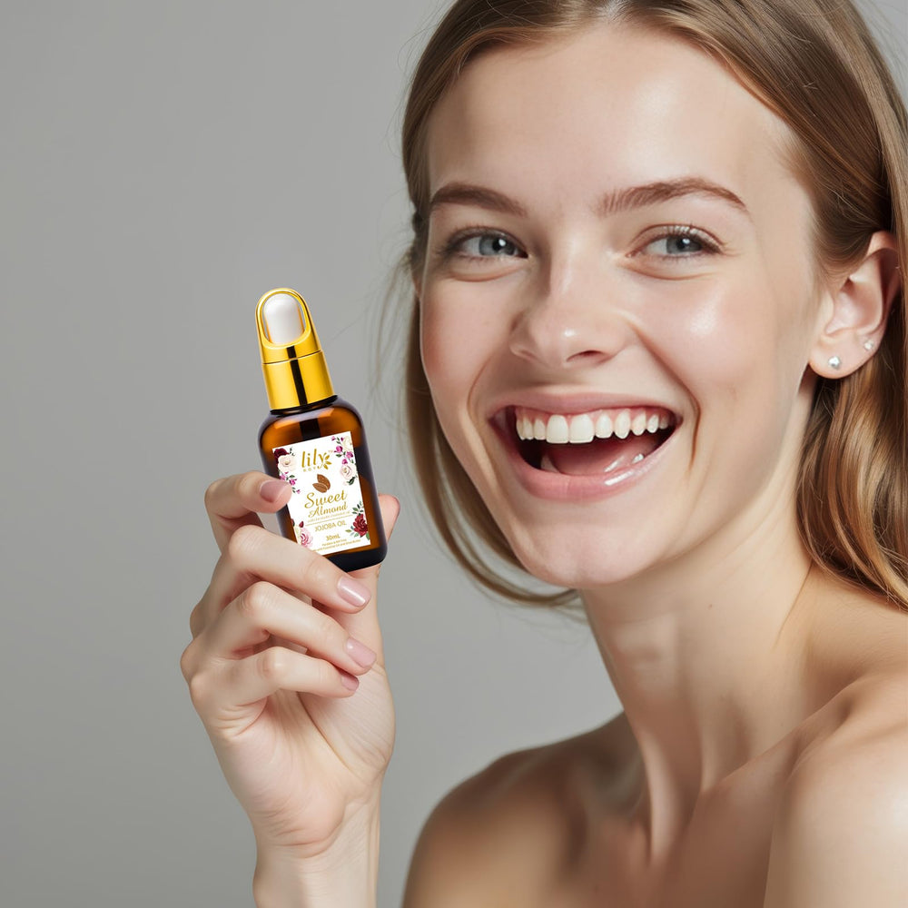 LILY ROY jojoba oil for gentle skin nourishment.