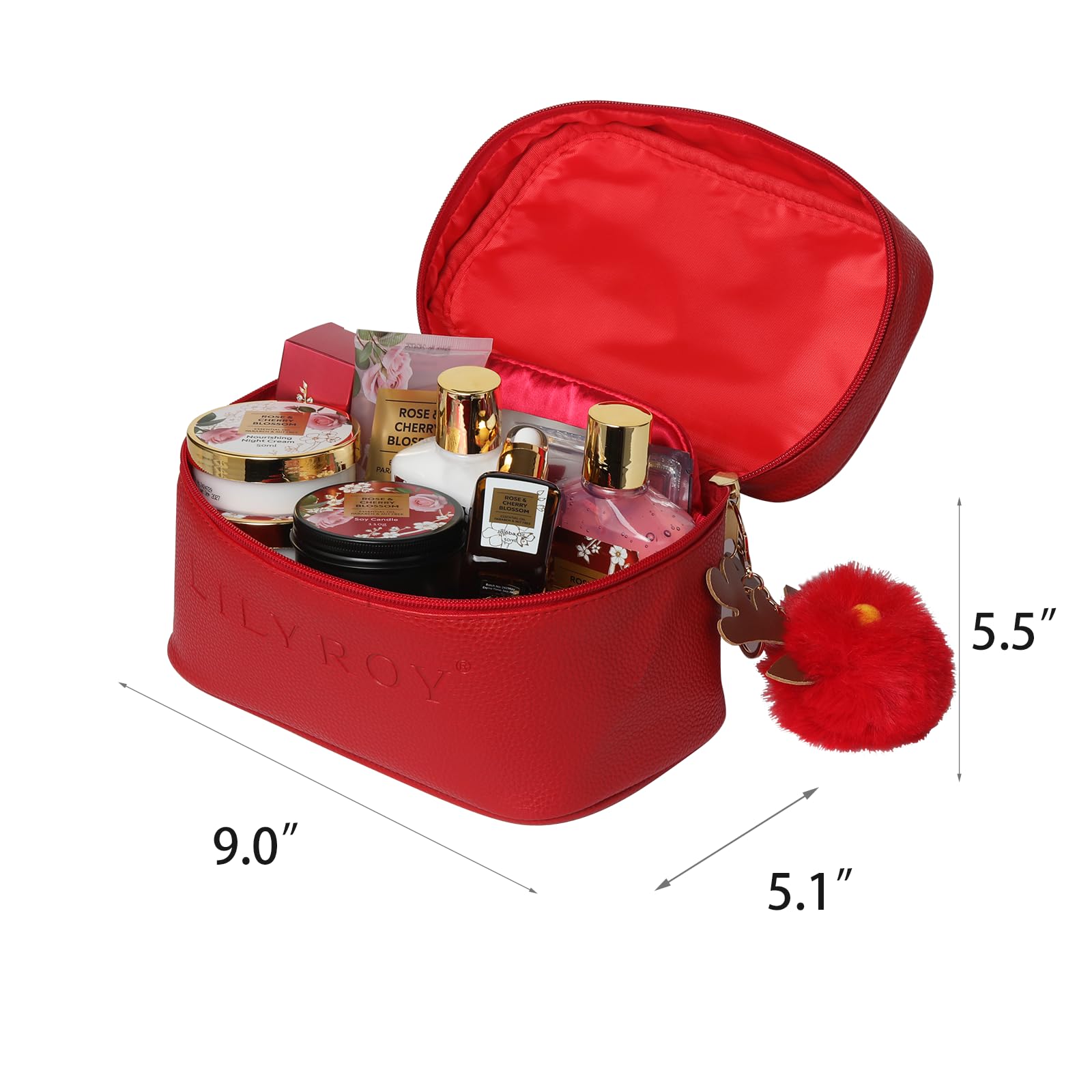 LILY ROY nail care tools and keychain — practical spa extras.