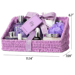 LILY ROY reusable woven basket doubles as storage