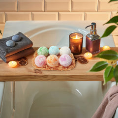 LILY ROY botanicals with rose petals and jasmine for a fragrant soak