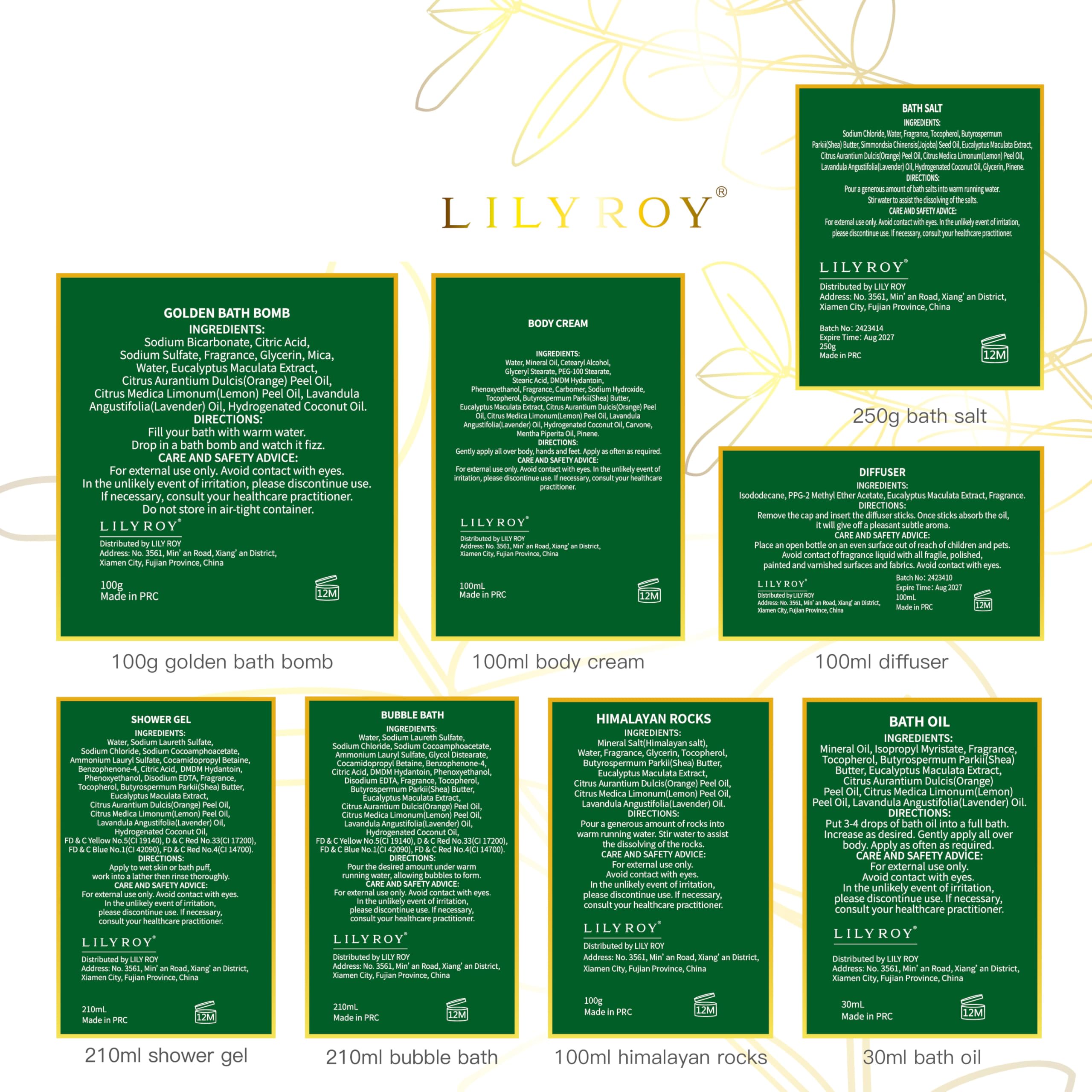 LILY ROY spa slippers for comfortable post-bath relaxation