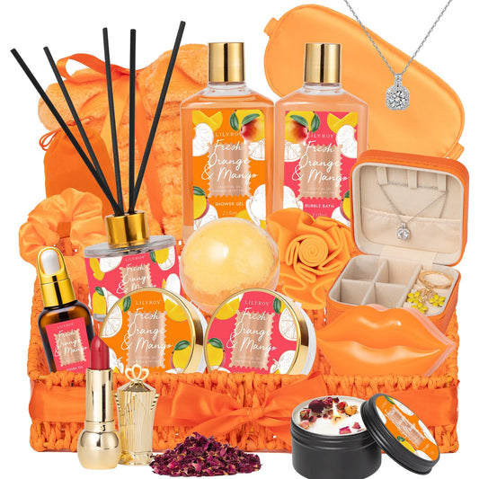 LILY ROY bath set with shower gel for an at home spa ritual