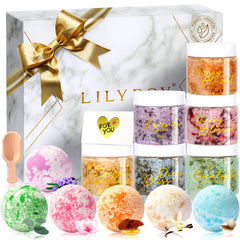 LILY ROY Valentines gift box with bath salts for a relaxing soak