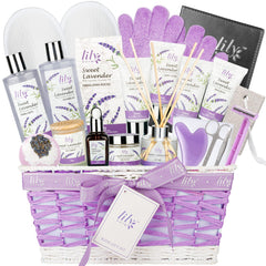 LILY ROY valentines spa set 22-piece basket ideal for self-care gifting