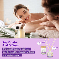 LILY ROY waffle-slipper-and-towel image conveying cozy home spa moments
